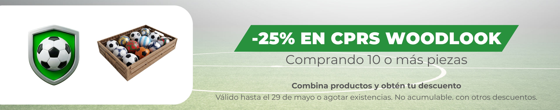 -25% en CPRs Woodlook comprando