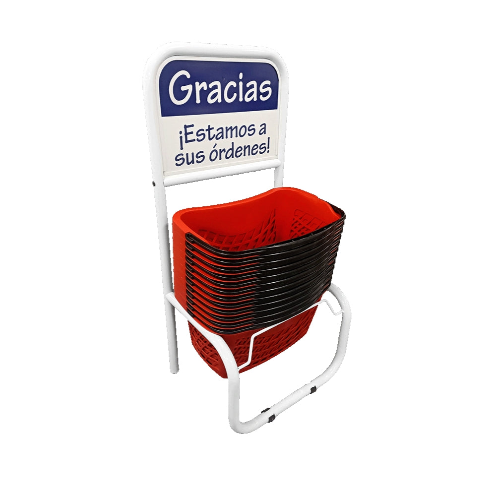 Set de 12 Ergocanastillas 26 litros + Rack Organizador