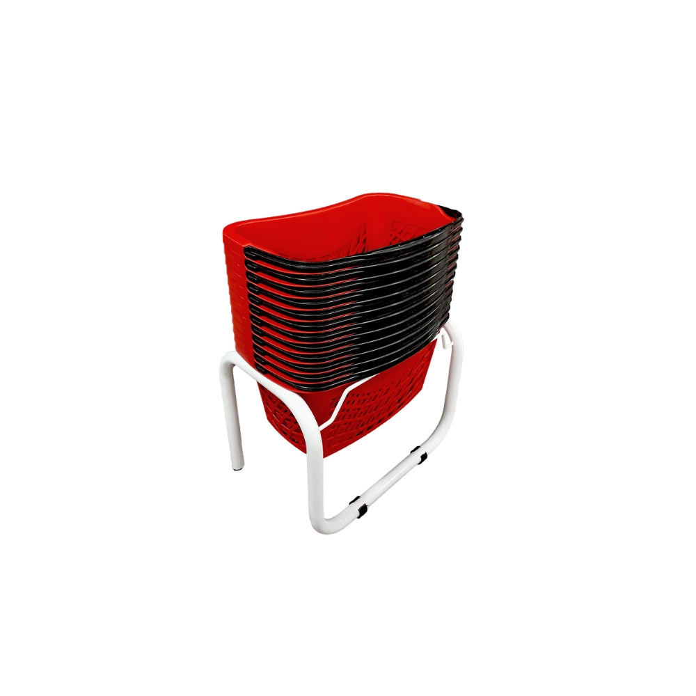 Set de 12 Ergocanastillas 26 litros + Rack Organizador