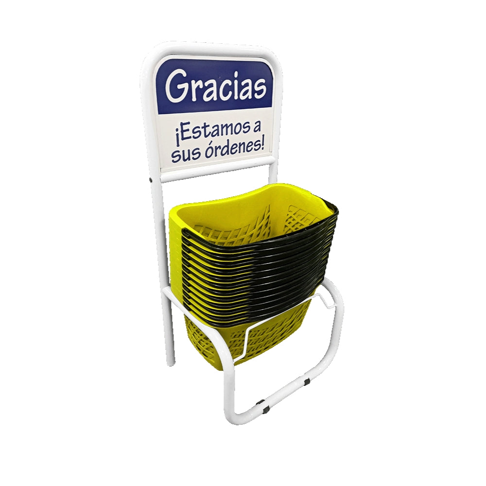Set de 12 Ergocanastillas 26 litros + Rack Organizador