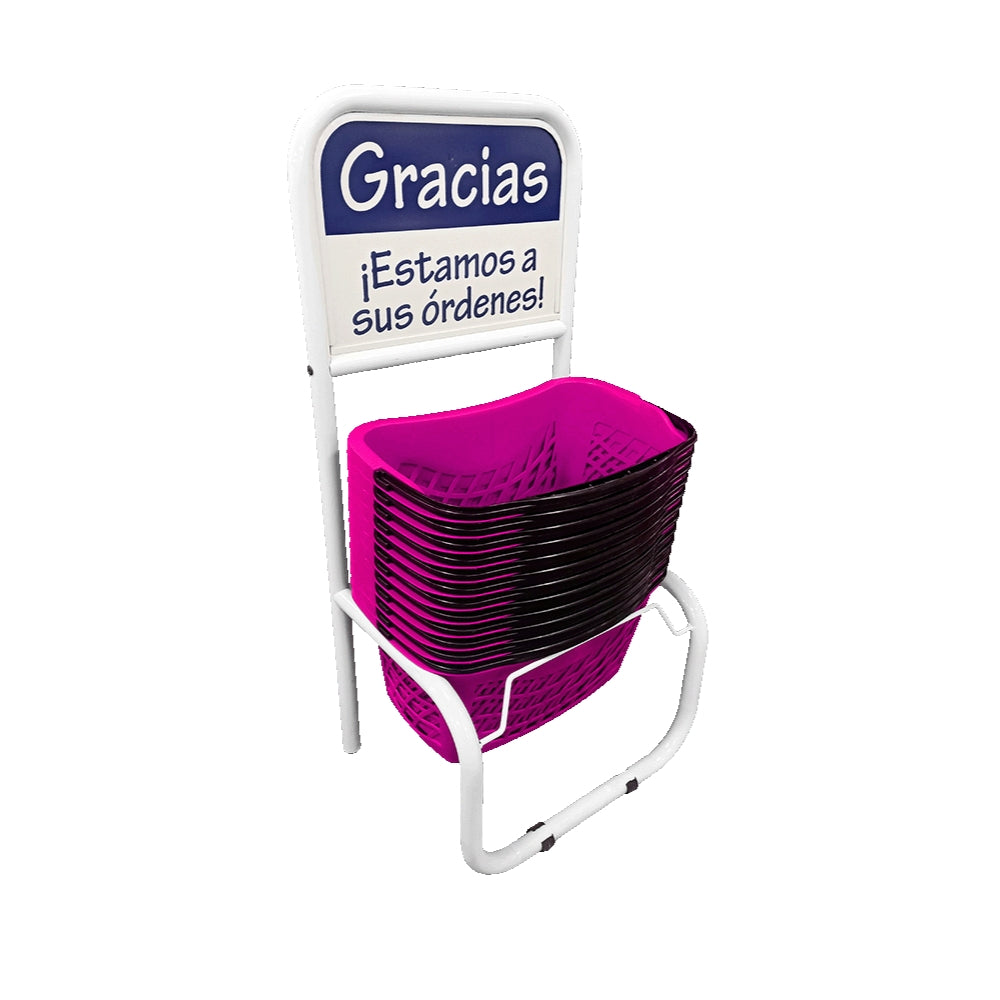 Set de 12 Ergocanastillas 26 litros + Rack Organizador