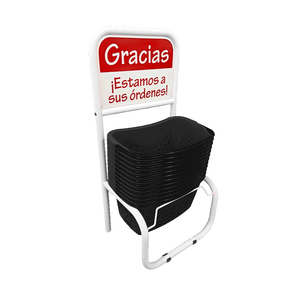 Set de 12 Ergocanastillas 26 litros + Rack Organizador
