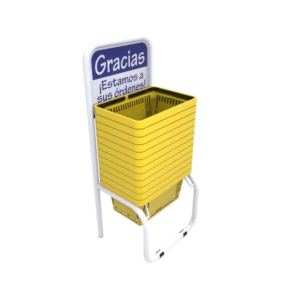 12 Canastillas de mano 22 litros + Rack Organizador