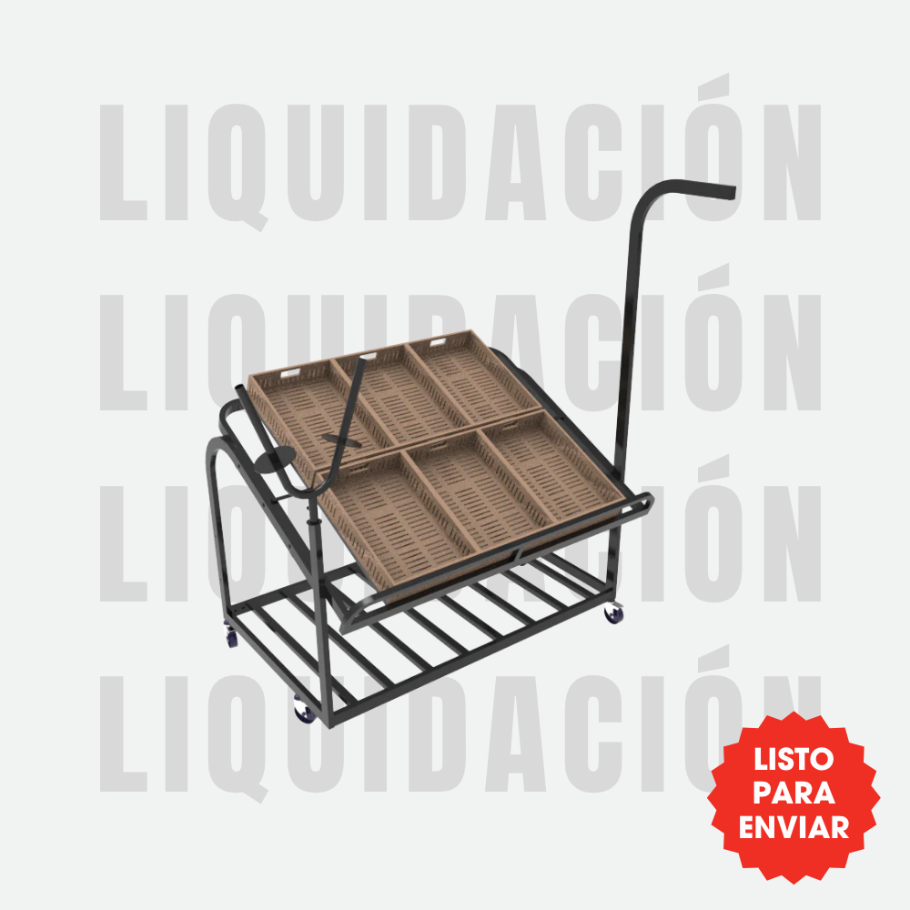 Exhibidor modular Pantera con porta báscula, porta rollo + 6 CPR’s - Liquidación