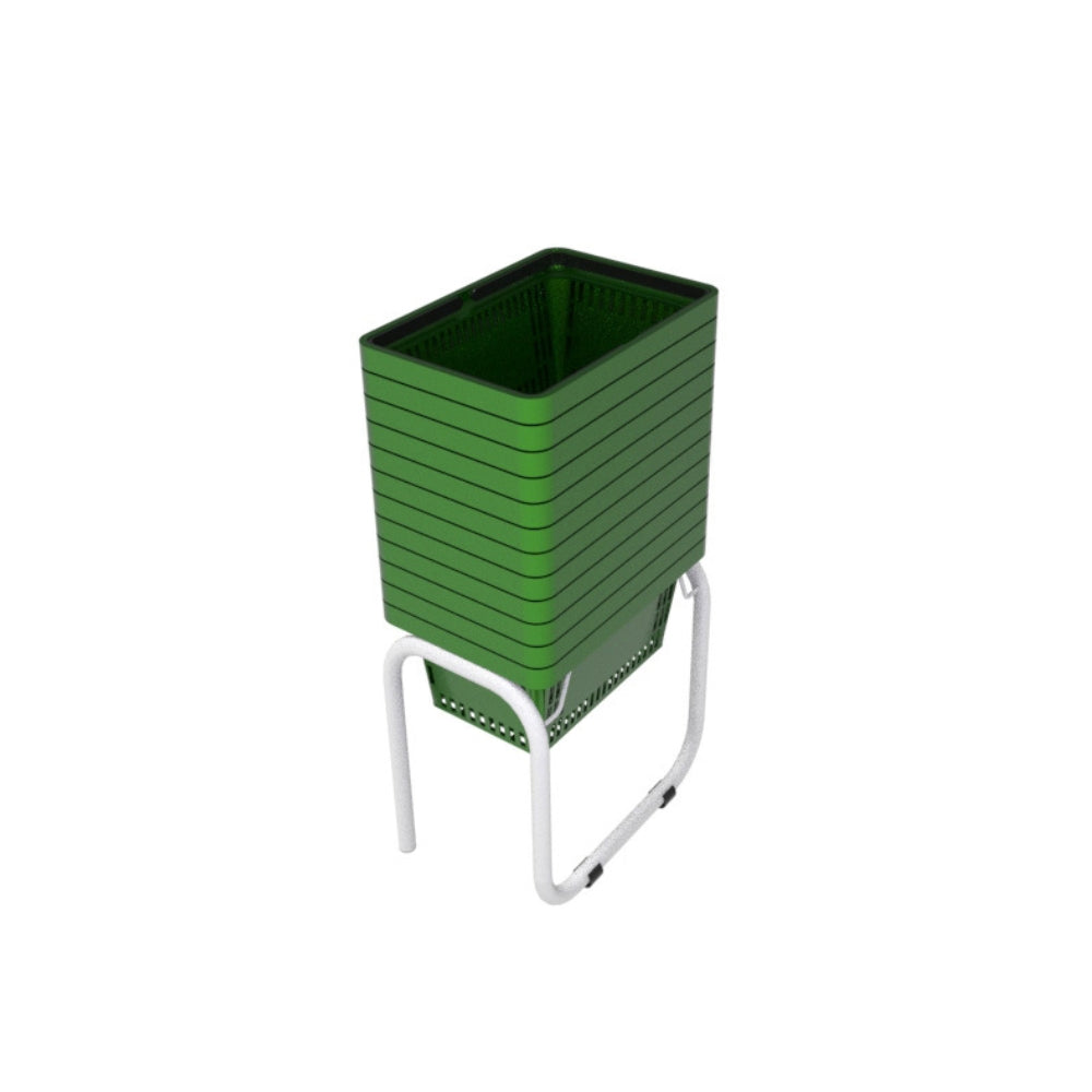 12 Canastillas de mano 22 litros + Rack Organizador