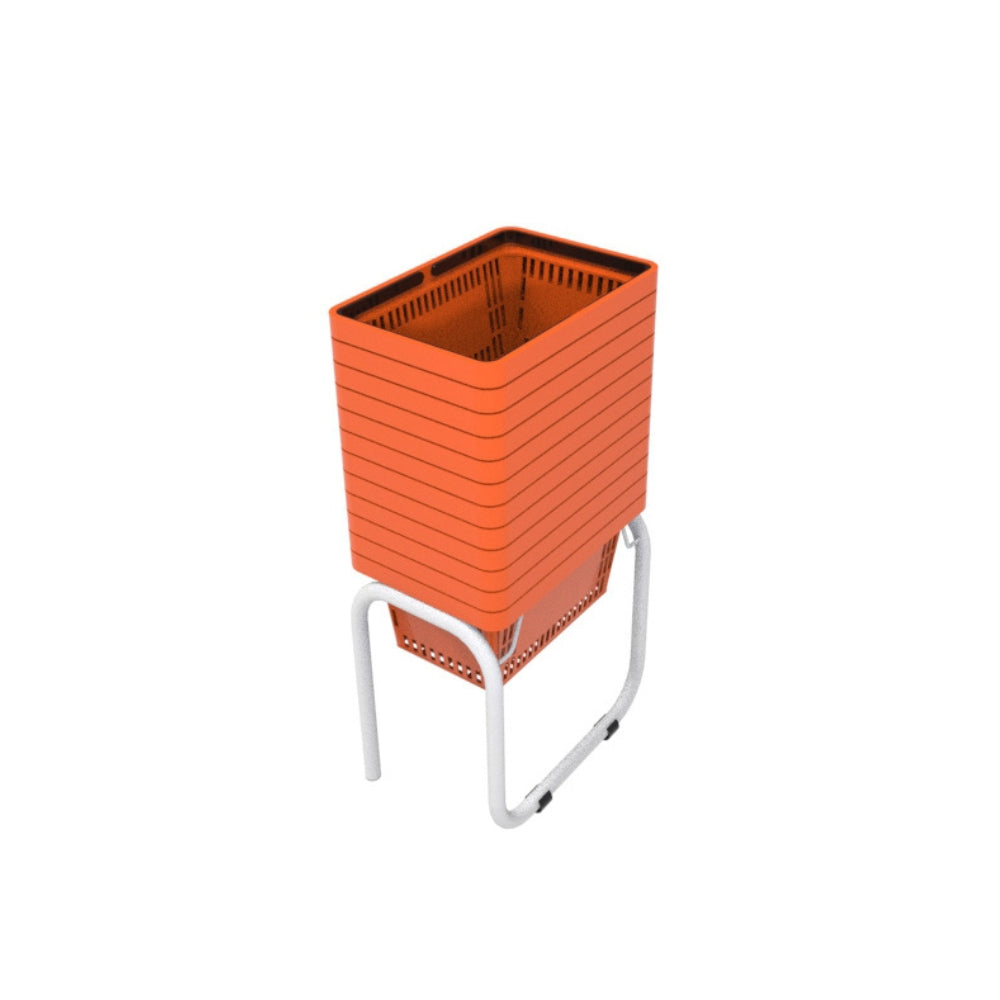 12 Canastillas de mano 22 litros + Rack Organizador