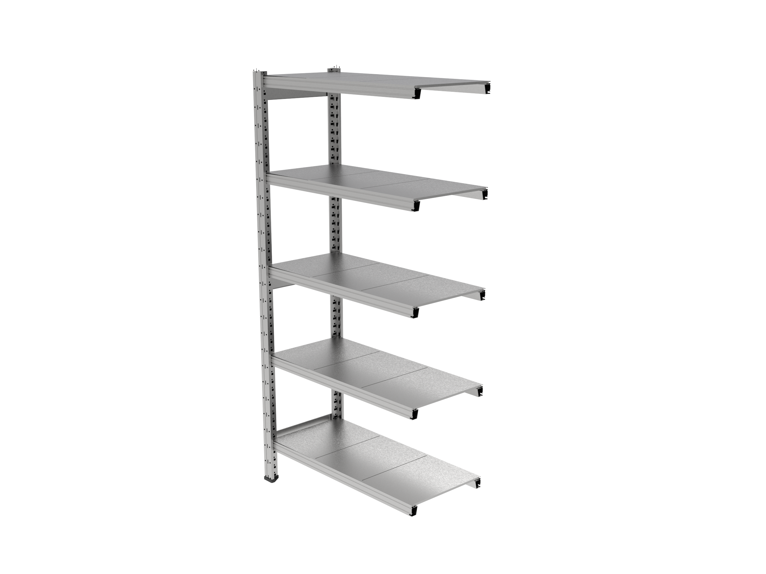 Estantería UNIZINC alto 180 o 202 cm con 5 niveles
