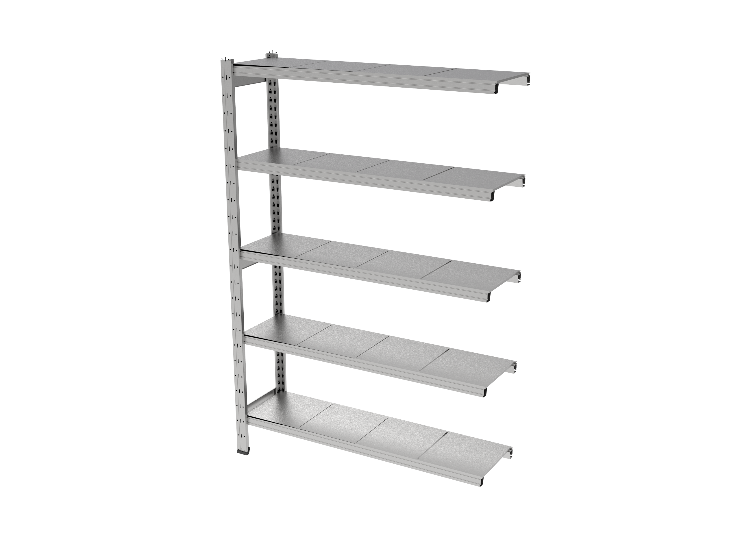 Estantería UNIZINC alto 180 o 202 cm con 5 niveles