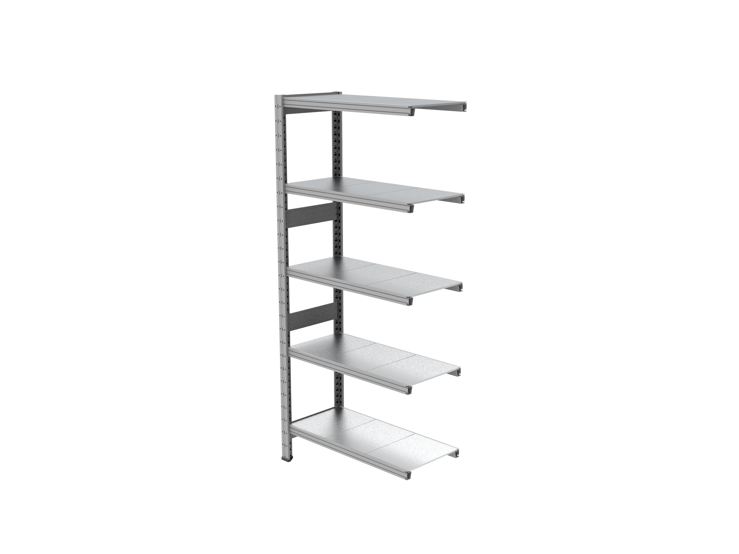 Estantería UNIZINC alto 180 o 202 cm con 5 niveles