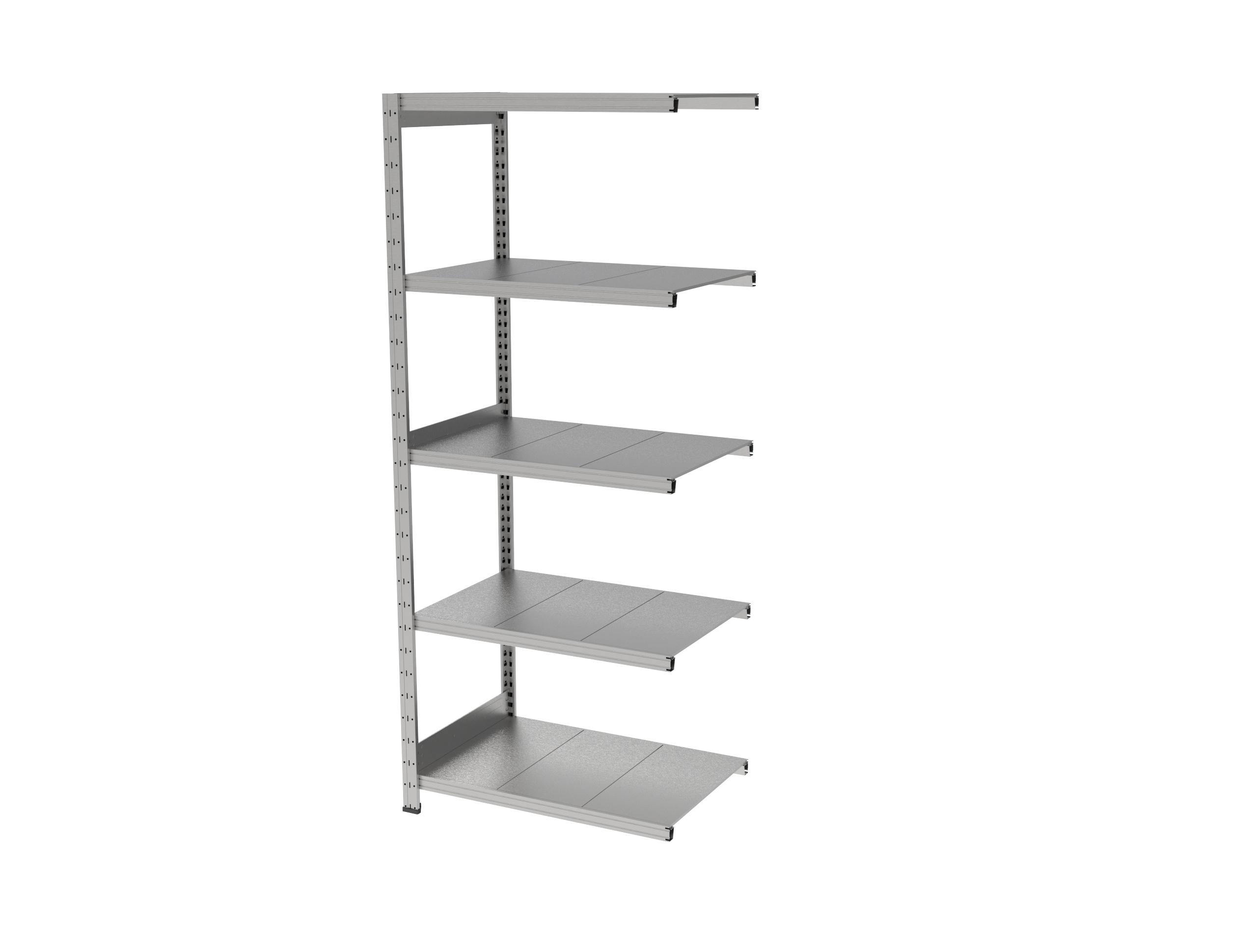 Estantería UNIZINC alto 180 o 202 cm con 5 niveles