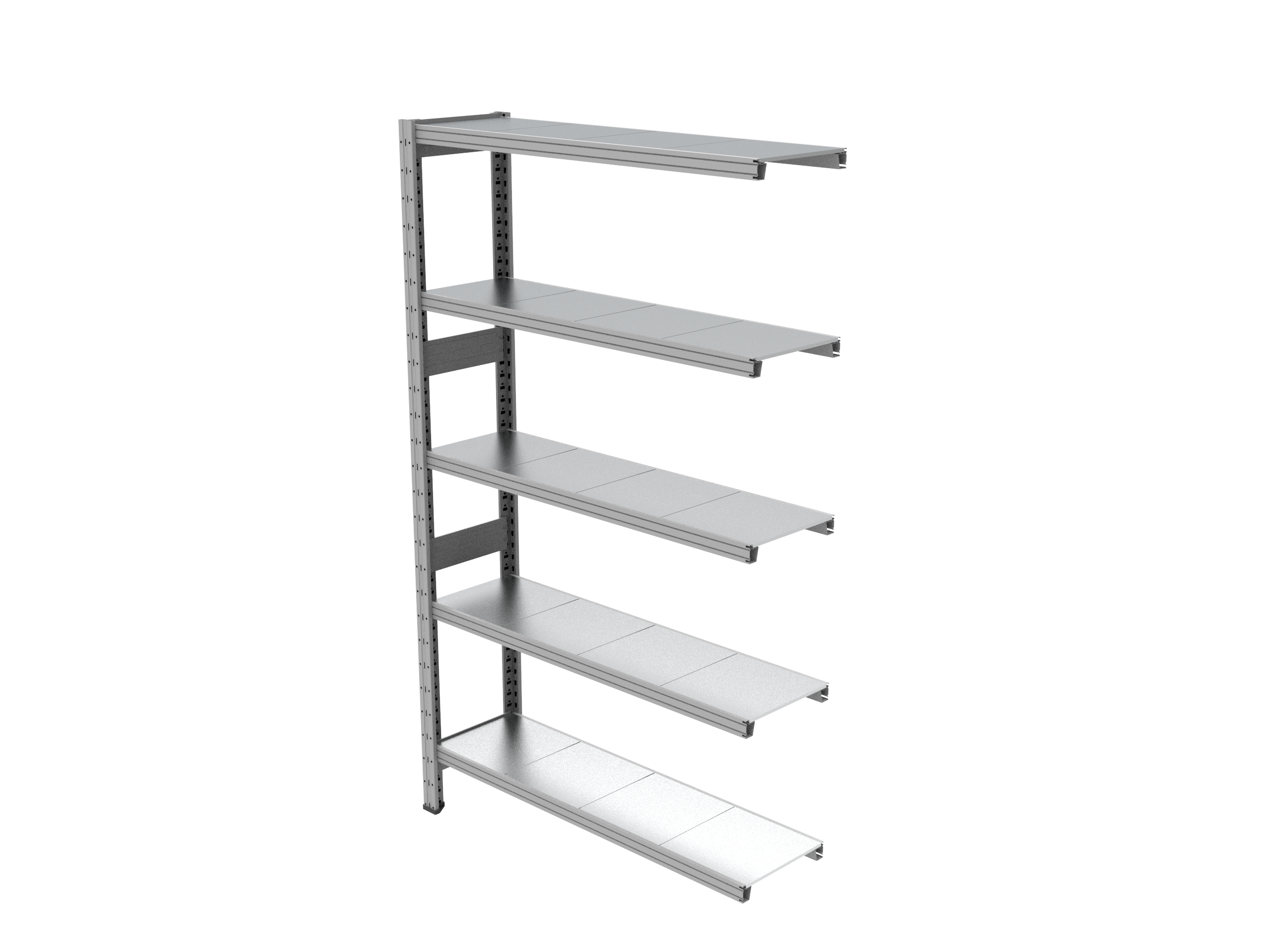 Estantería UNIZINC alto 180 o 202 cm con 5 niveles