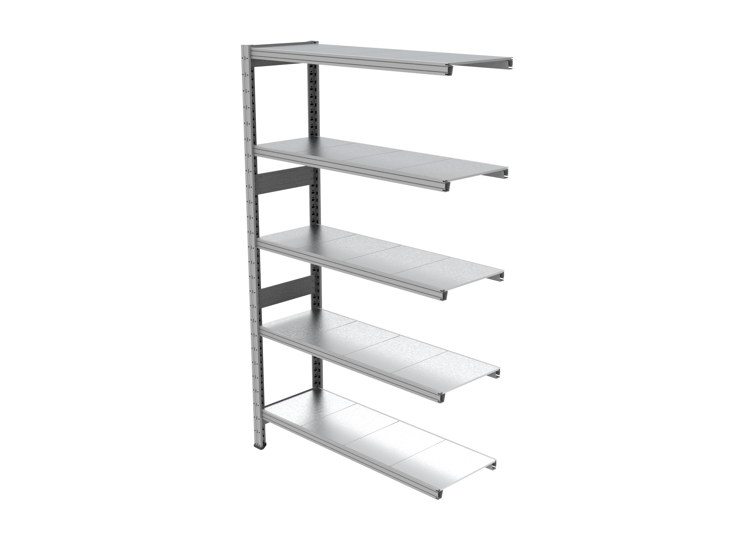 Estantería UNIZINC alto 180 o 202 cm con 5 niveles