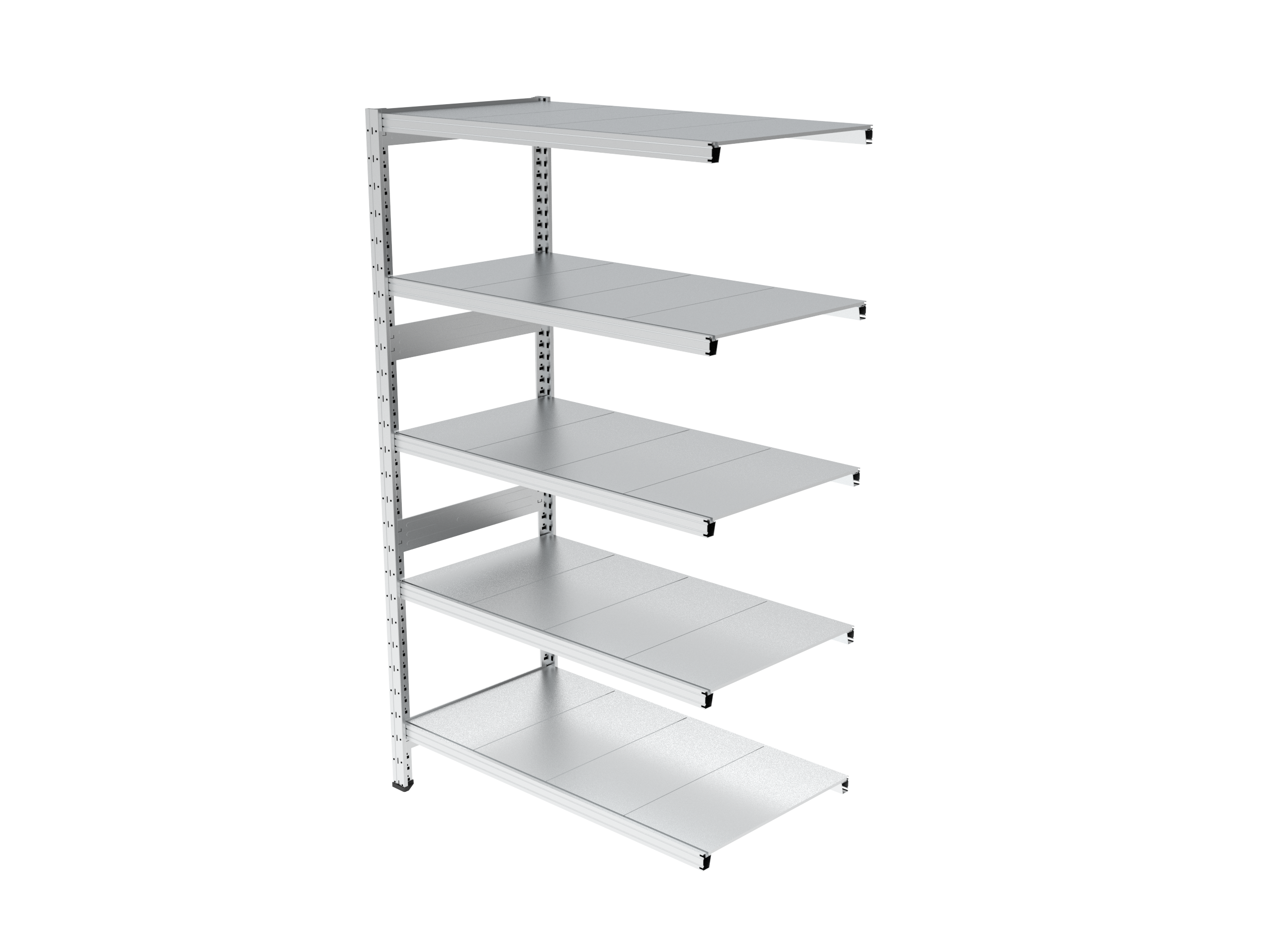 Estantería UNIZINC alto 180 o 202 cm con 5 niveles