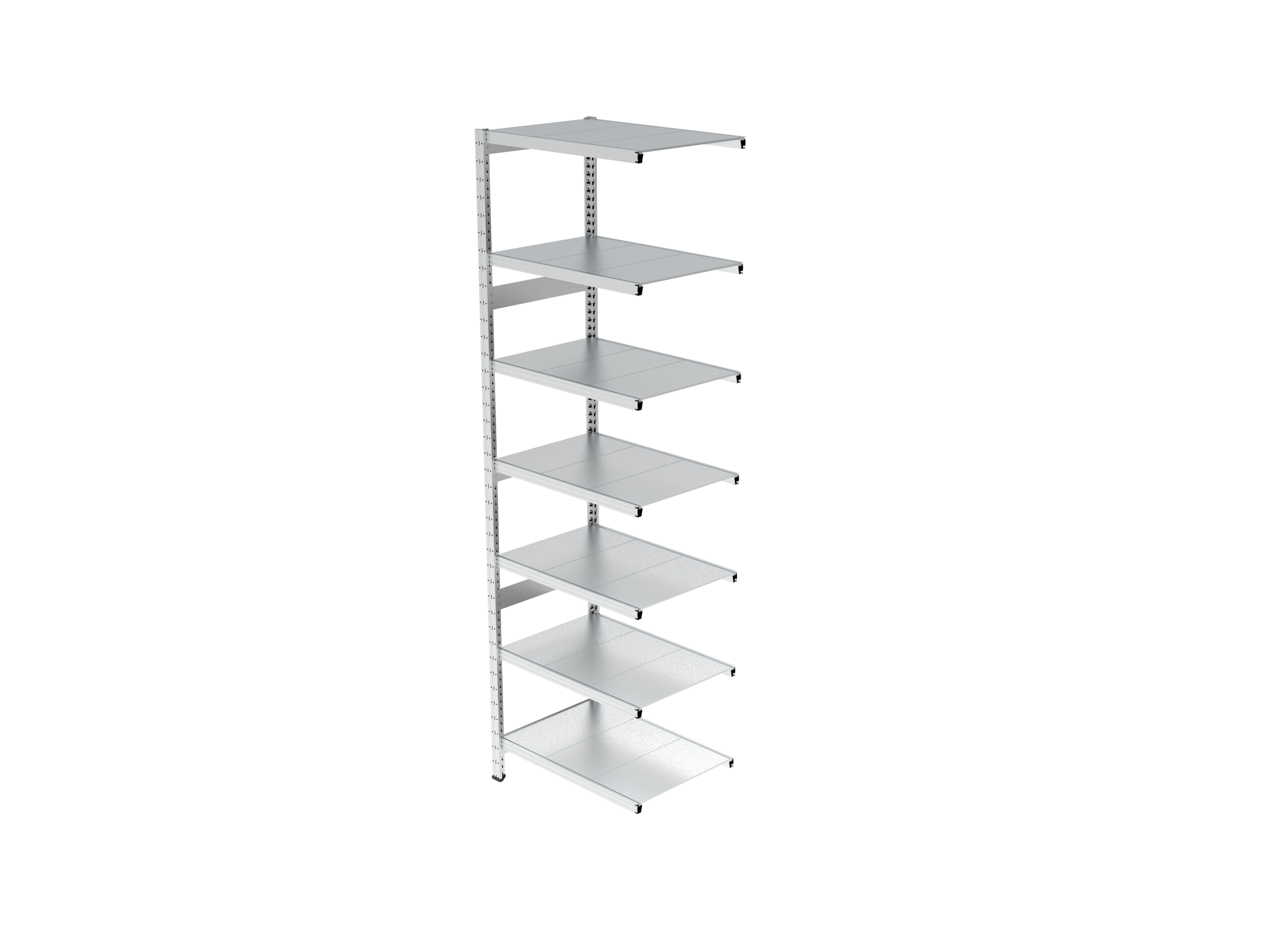 Estantería UNIZINC alto 300 o 350 cm con fondo de 60 cm