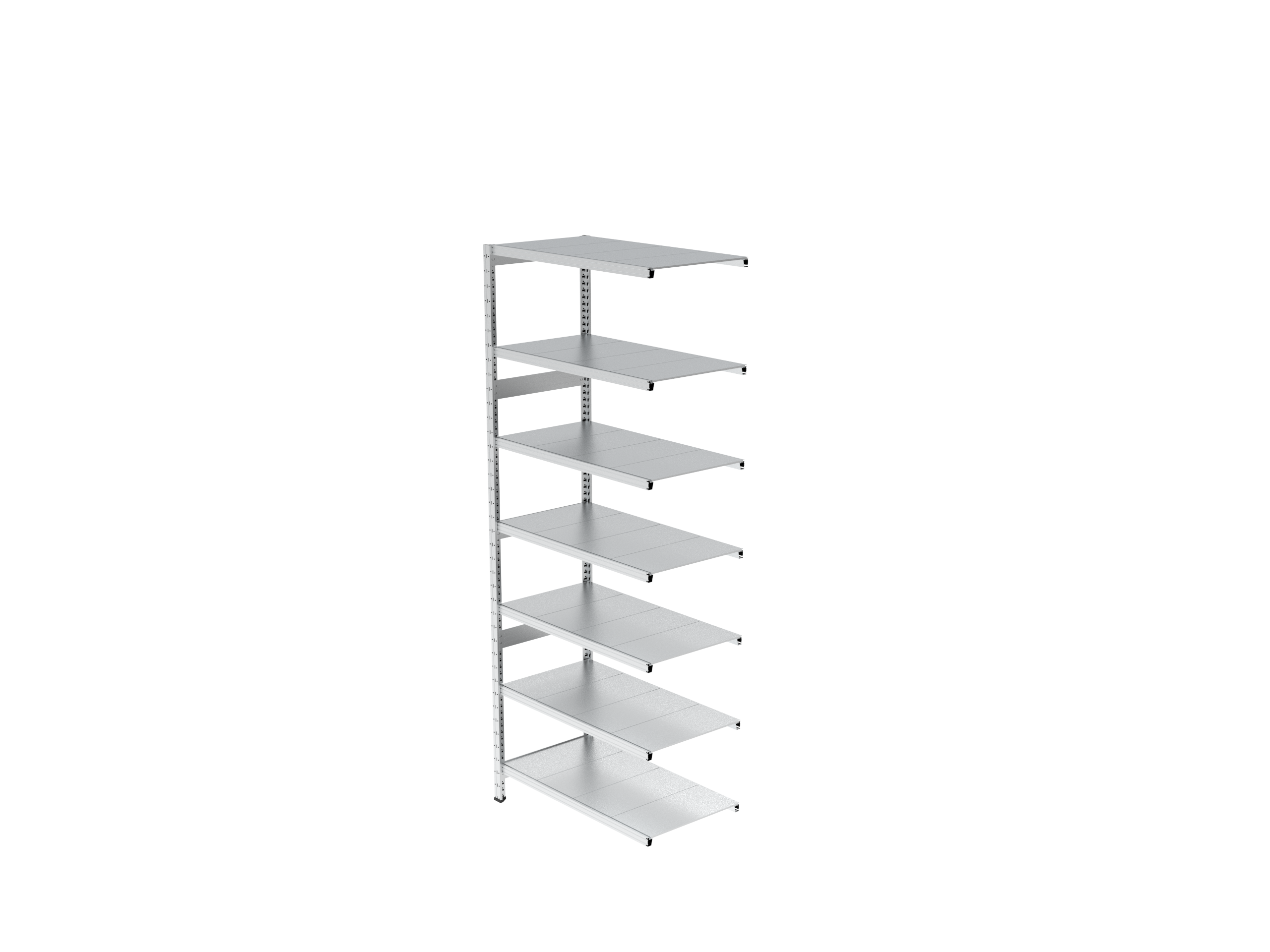 Estantería UNIZINC alto 300 o 350 cm con fondo de 60 cm