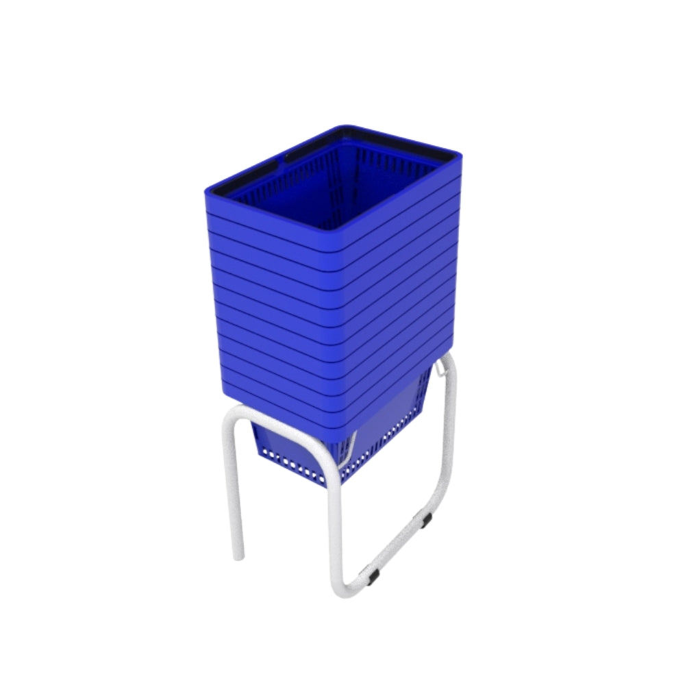 12 Canastillas de mano 28 litros + Rack Organizador