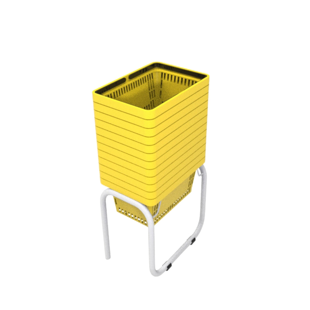 12 Canastillas de mano 28 litros + Rack Organizador