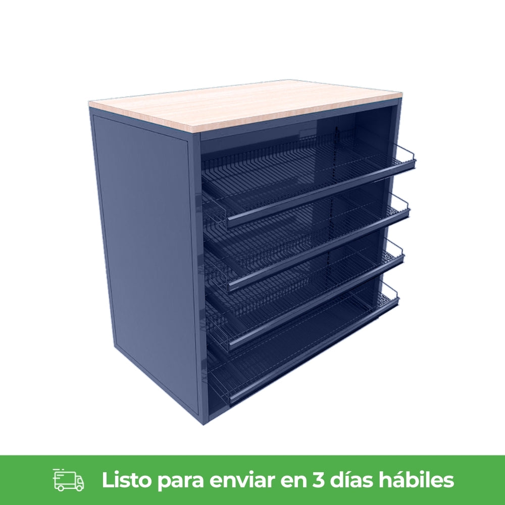 Mostrador Corona con 4 entrepaños