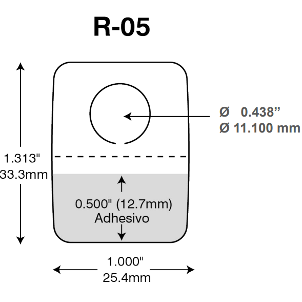 Adhesivo modelo R05