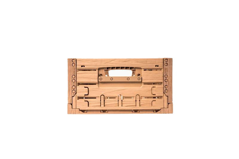 Contenedor de plástico Wood Look chico 40x30x16 cm