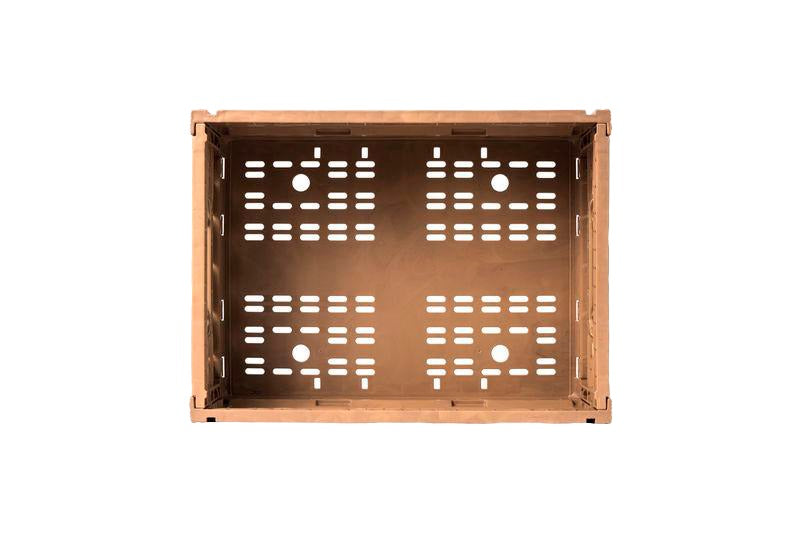 Contenedor de plástico Wood Look grande 40x60 alto 19 cm