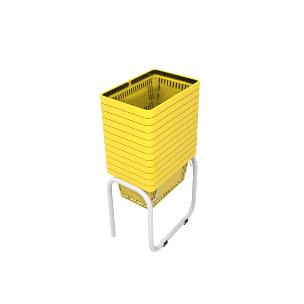 12 Canastillas de mano 22 litros + Rack Organizador