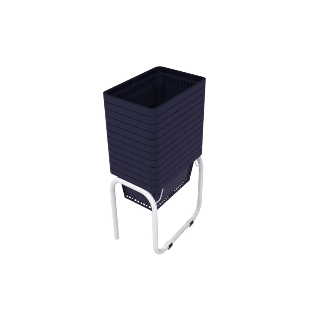 12 Canastillas de mano 22 litros + Rack Organizador
