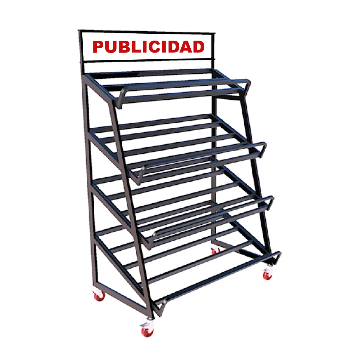 Exhibidor vertical de pared G&D 4 niveles