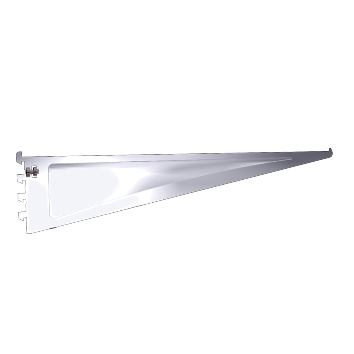 Ménsula plana para cremallera - Caja 24 pz