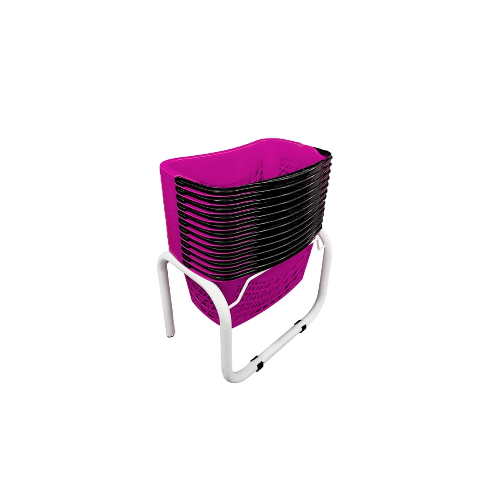 Set de 12 Ergocanastillas 26 litros + Rack Organizador