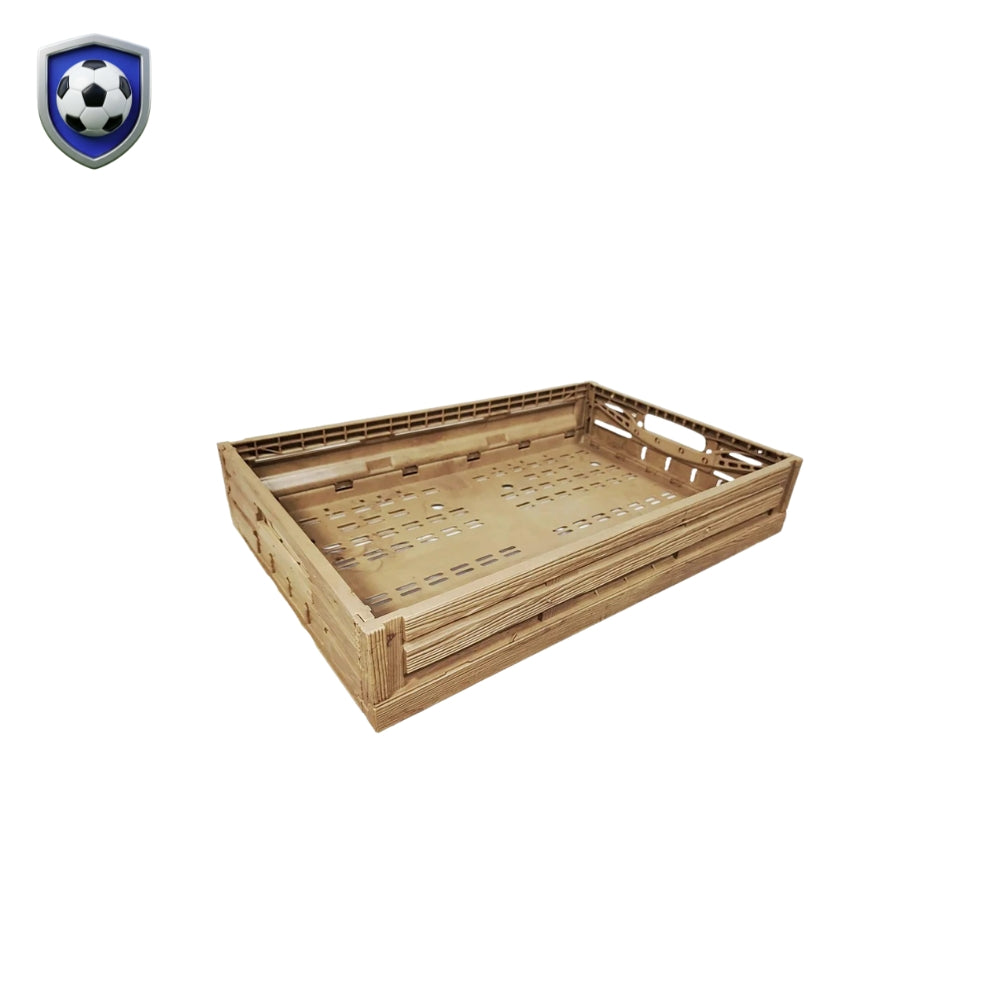 Contenedor de plástico Wood Look grande 40x60 alto 11 cm