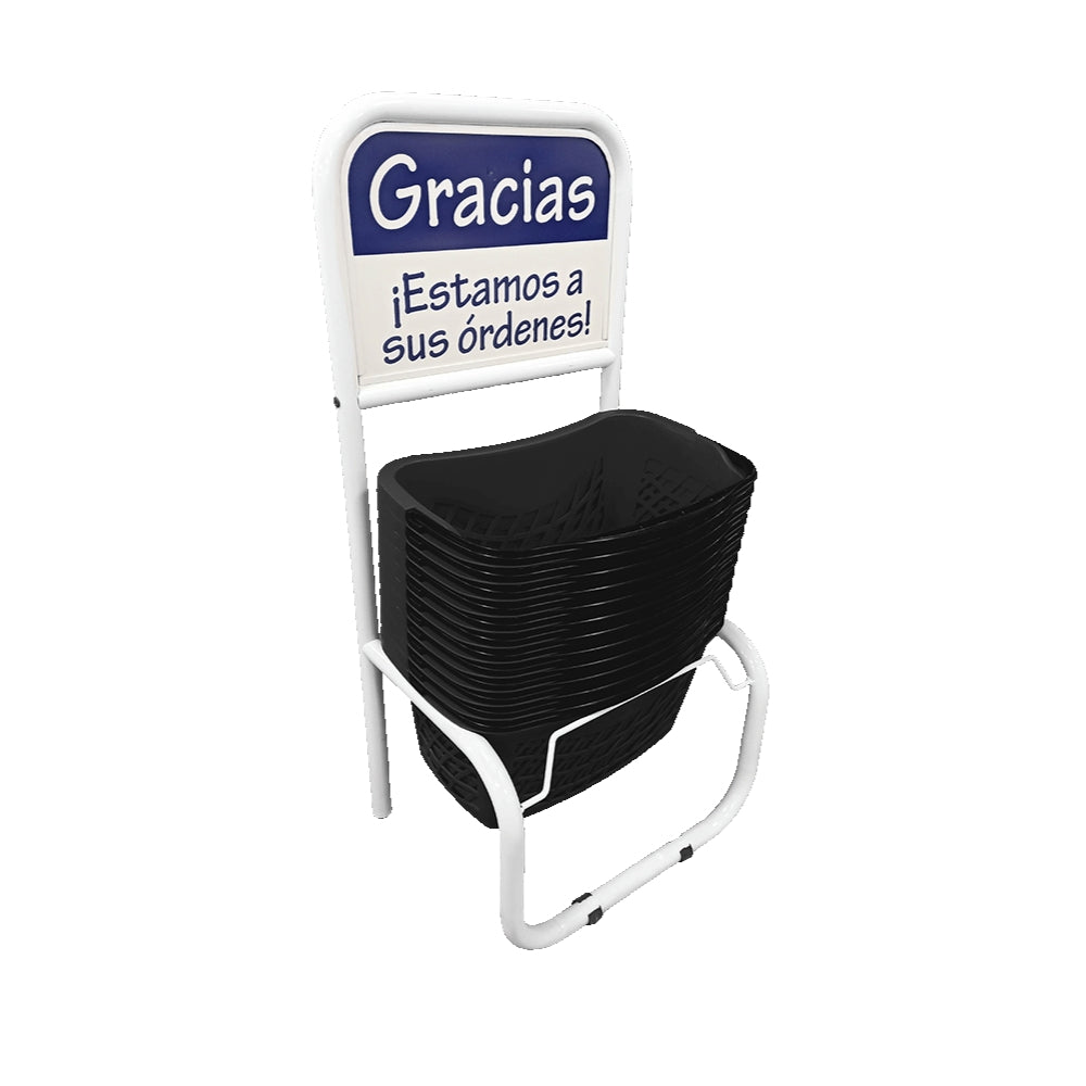 Set de 12 Ergocanastillas 26 litros + Rack Organizador