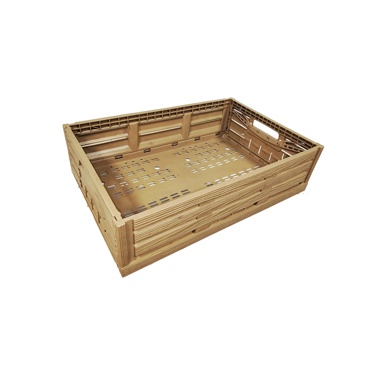 Contenedor de plástico Wood Look grande 40x60 alto 16 cm