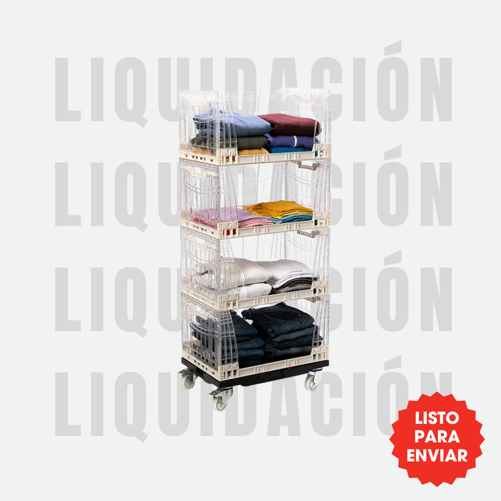 Set base + 4 contenedores de plástico Crystal Clear - Liquidación