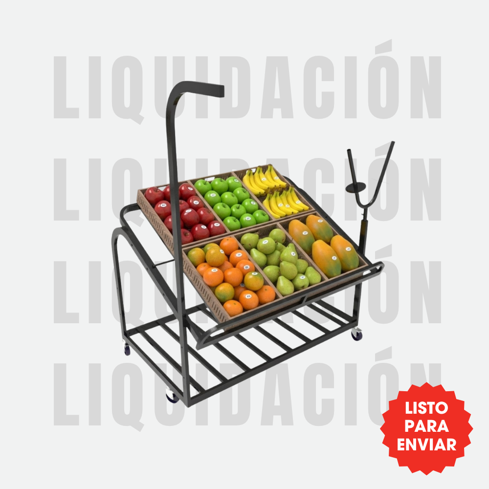 Exhibidor modular Pantera con porta báscula, porta rollo + 6 CPR’s - Liquidación