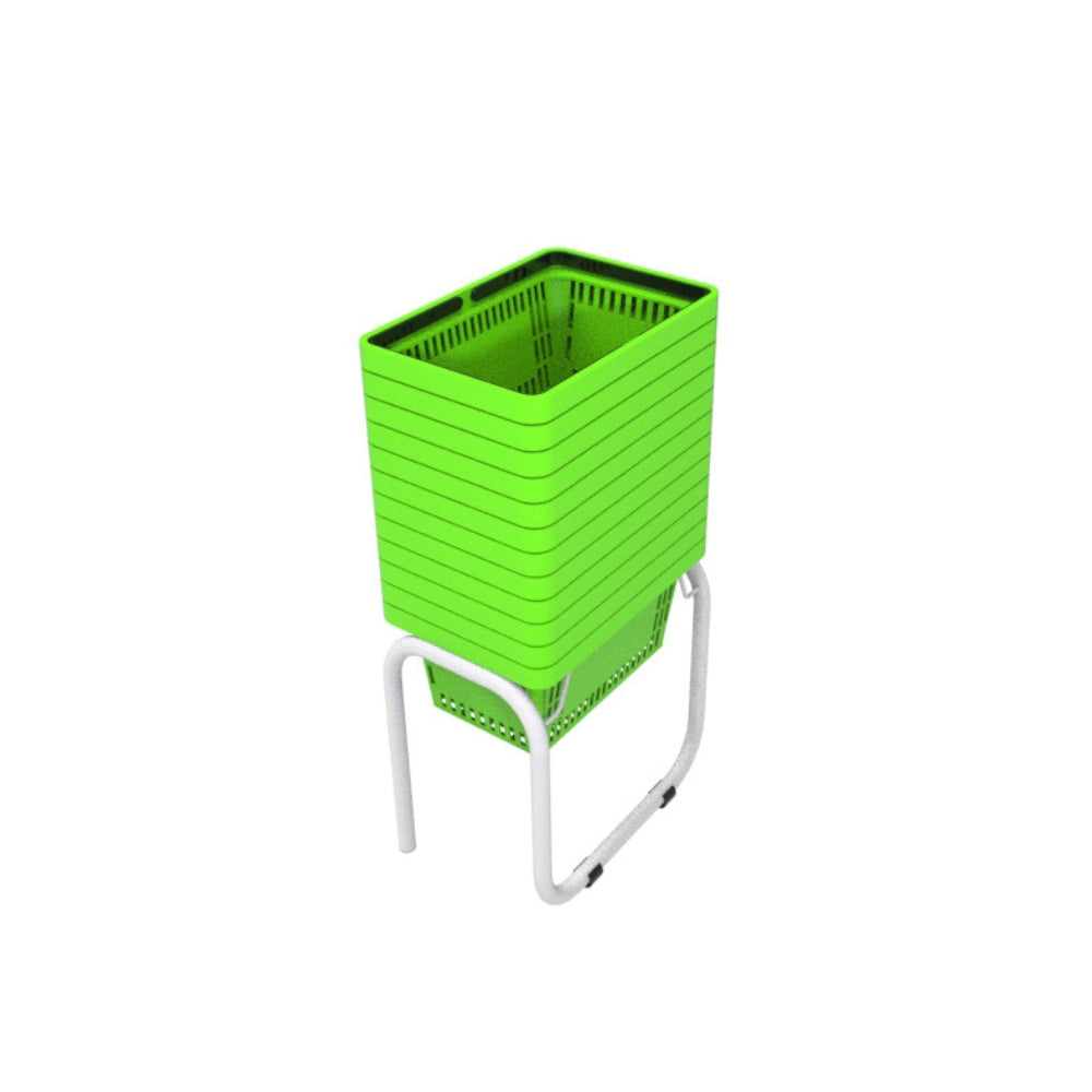 12 Canastillas de mano 22 litros + Rack Organizador