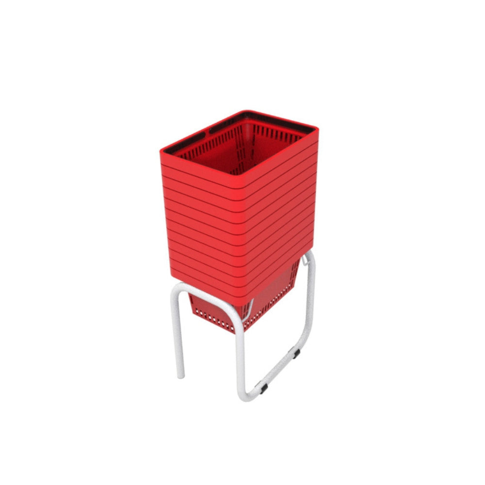 12 Canastillas de mano 22 litros + Rack Organizador