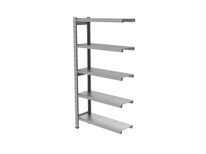 Estantería UNIZINC alto 180 o 202 cm con 5 niveles
