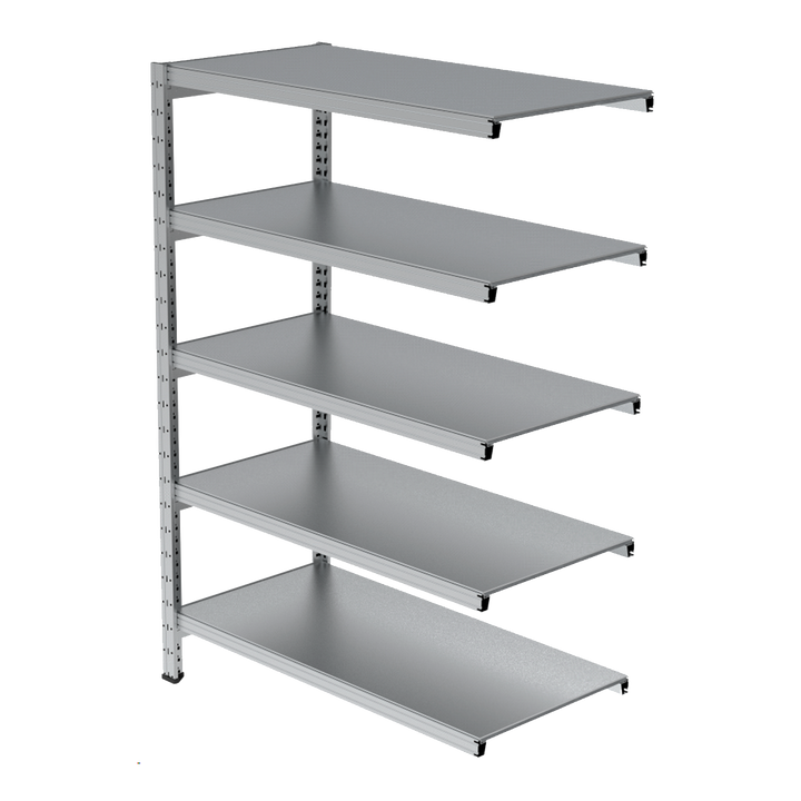 Estantería UNIZINC alto 180 o 202 cm con 5 niveles