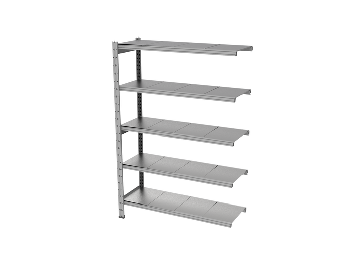 Estantería UNIZINC alto 180 o 202 cm con 5 niveles