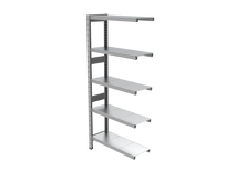 Estantería UNIZINC alto 180 o 202 cm con 5 niveles