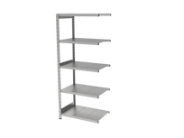 Estantería UNIZINC alto 180 o 202 cm con 5 niveles