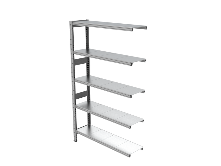 Estantería UNIZINC alto 180 o 202 cm con 5 niveles