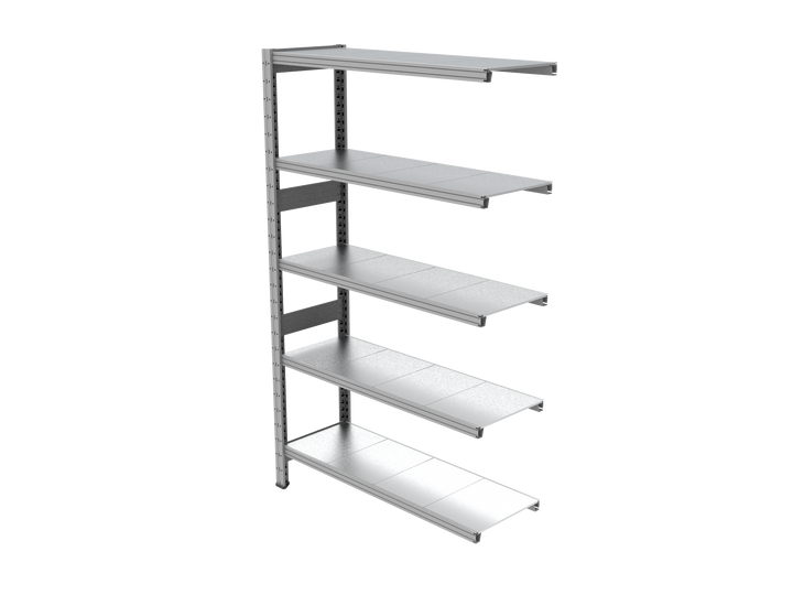 Estantería UNIZINC alto 180 o 202 cm con 5 niveles