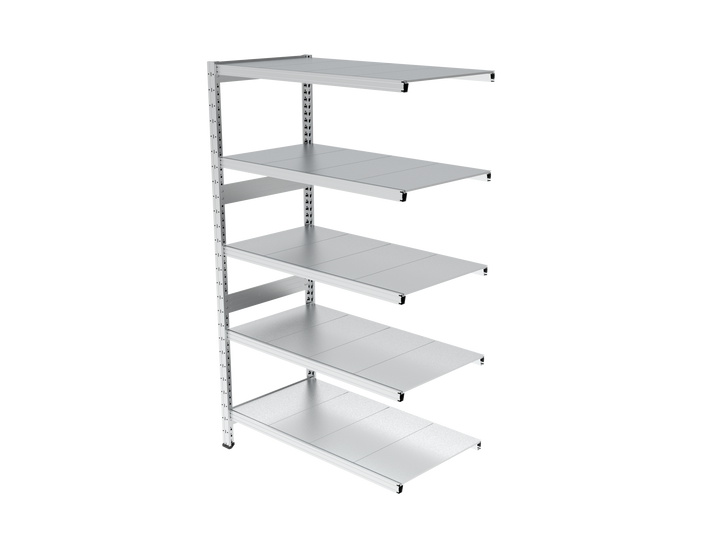 Estantería UNIZINC alto 180 o 202 cm con 5 niveles