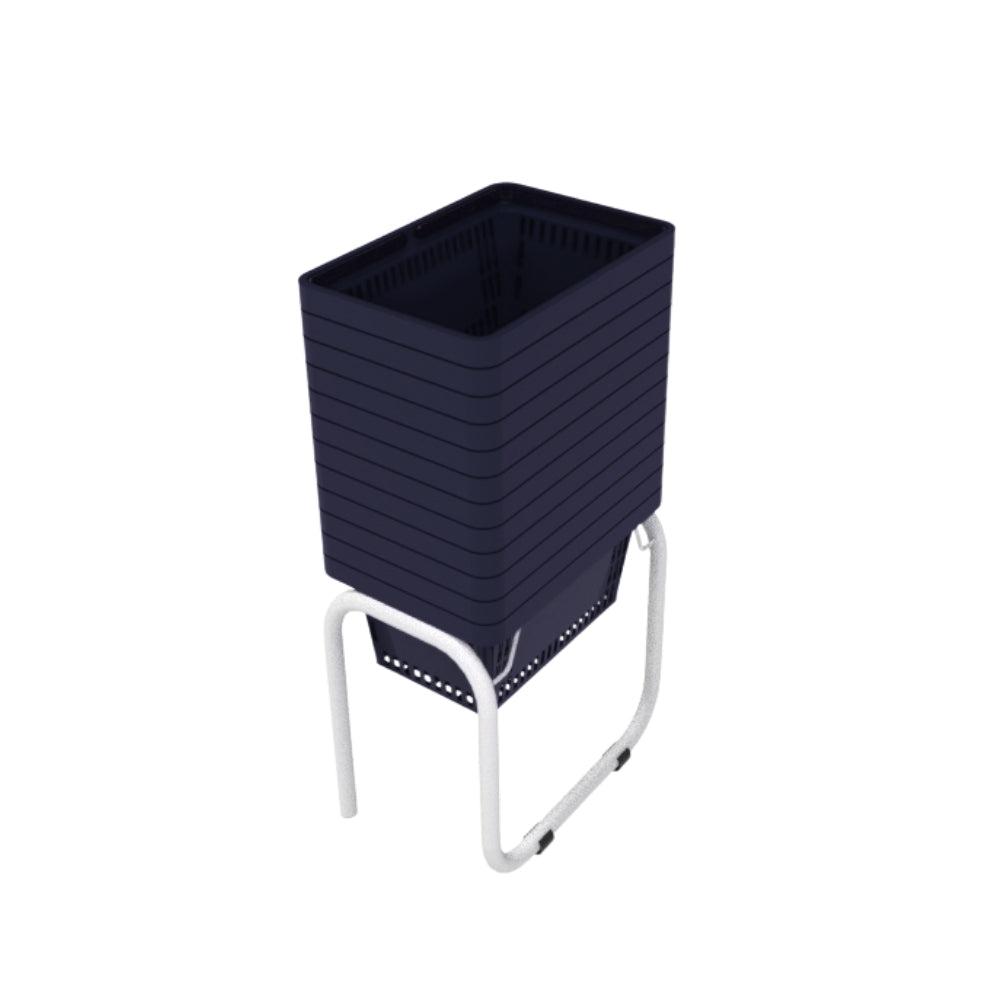 12 Canastillas de mano 28 litros + Rack Organizador