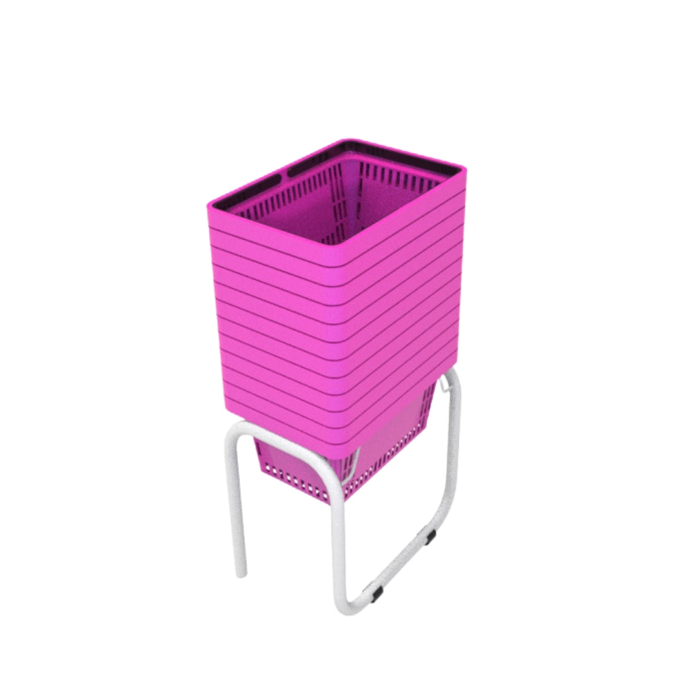 12 Canastillas de mano 28 litros + Rack Organizador