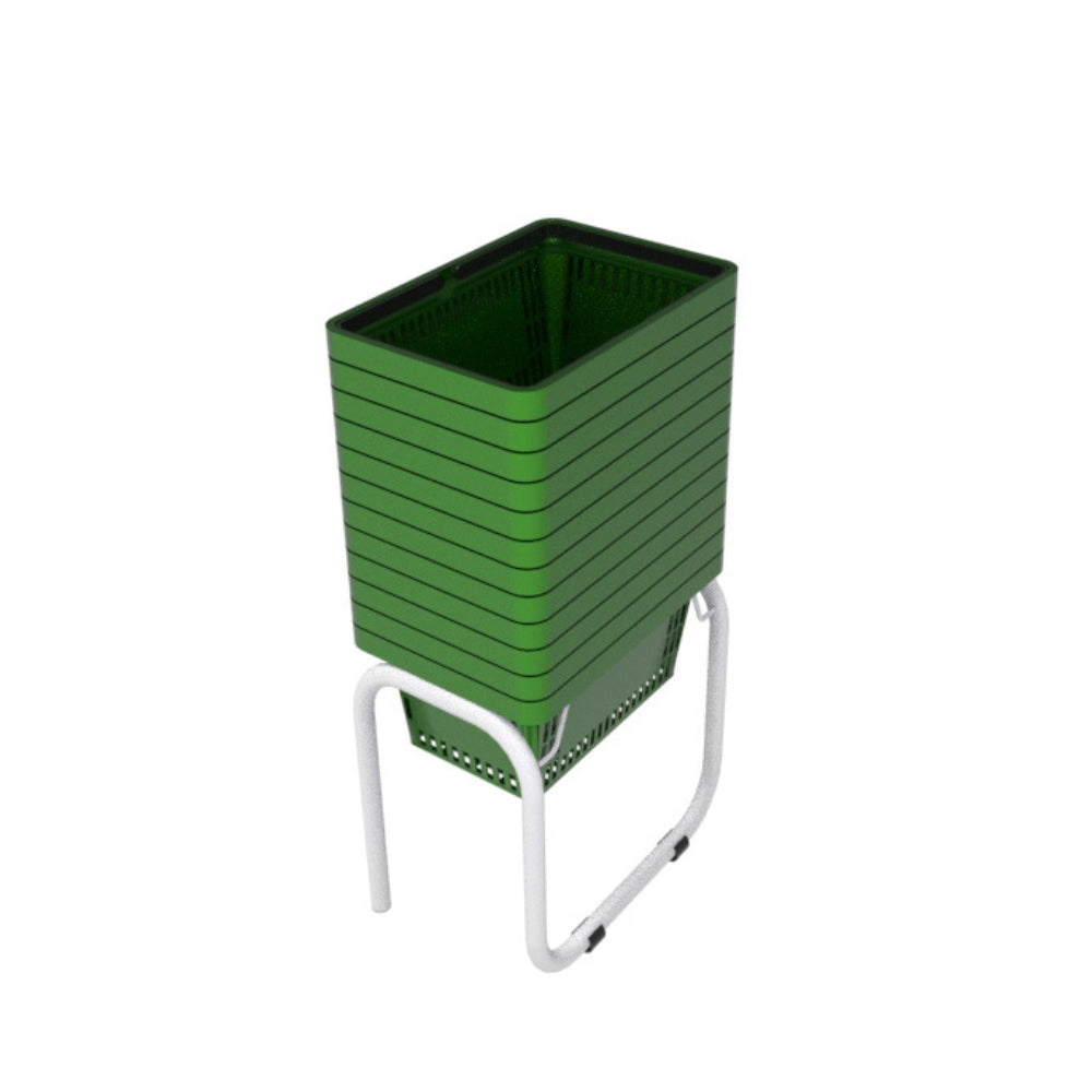 12 Canastillas de mano 28 litros + Rack Organizador