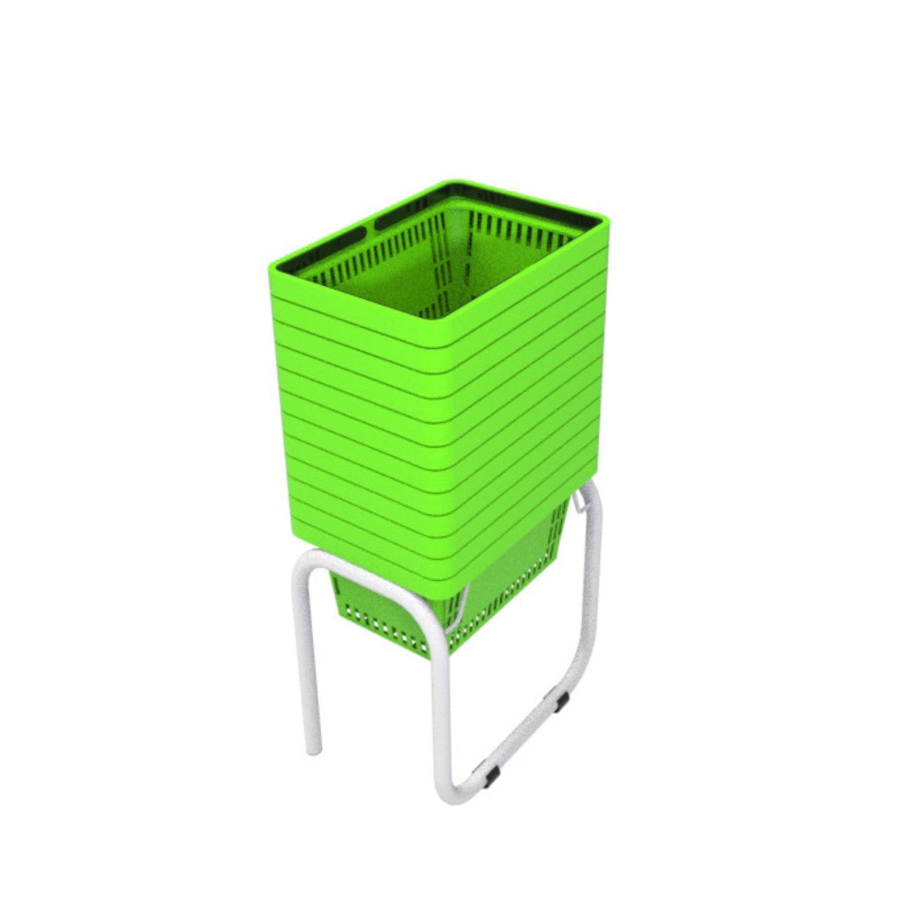 12 Canastillas de mano 28 litros + Rack Organizador