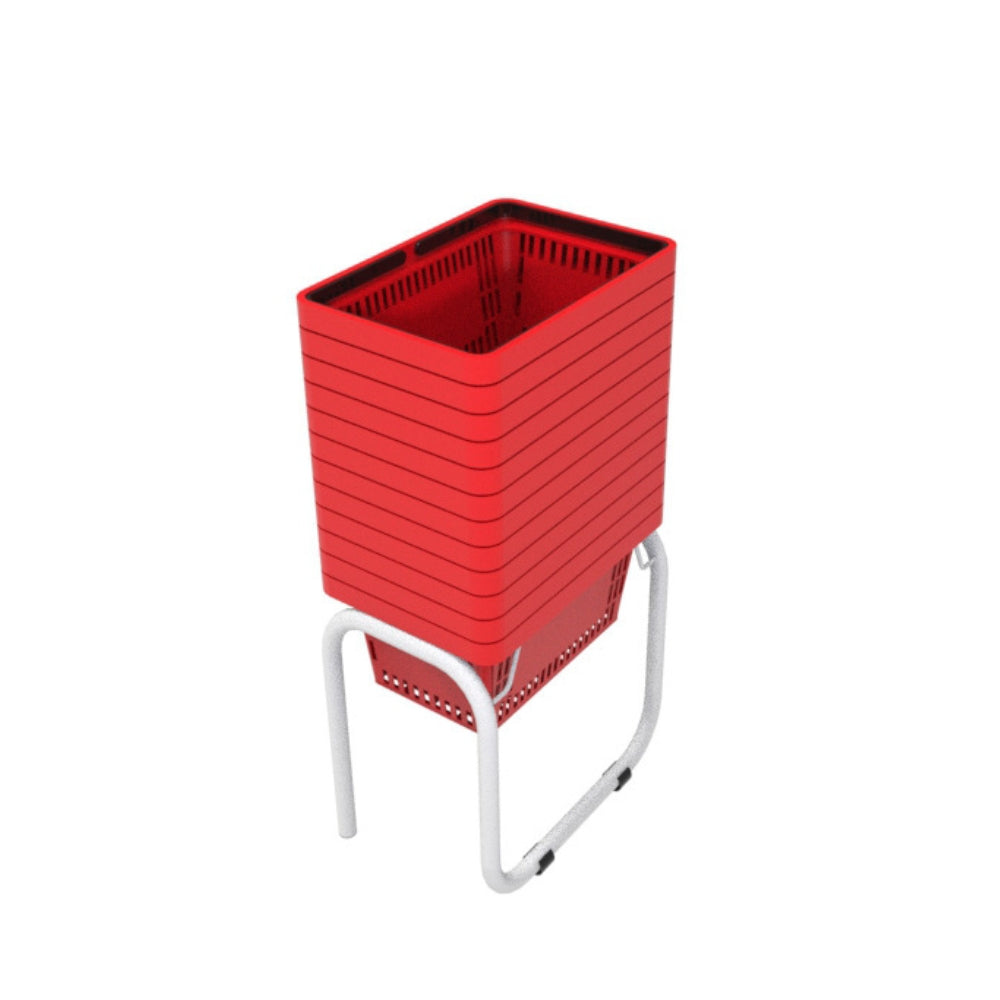 12 Canastillas de mano 28 litros + Rack Organizador